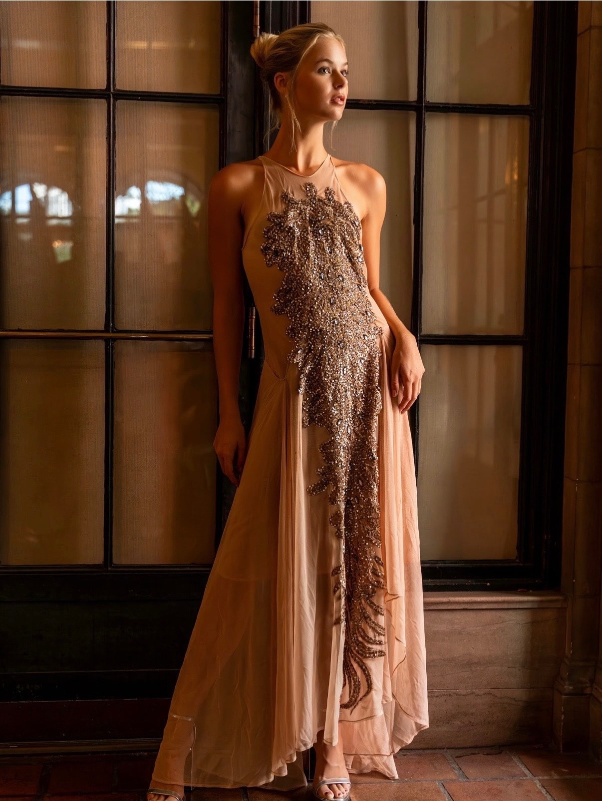 Crystal Embellished Gown